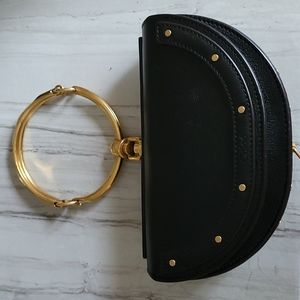 Leather Chloe Bangle Clutch
